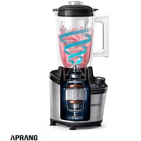 تصویر مخلوط کن فیلیپس مدل HR3760 ظرفیت ۲ لیتر ۱۲ سرعته شیشه‌ای 