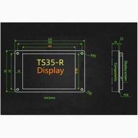 تصویر نمايشگر رنگی و کنترلر تاچ MKS TS35-R ورژن 2.0 / MKS TS35-R V2.0 FOR DLC32 BOARD 