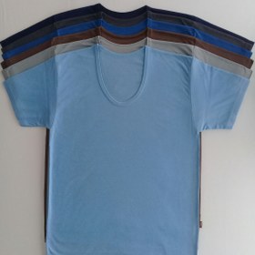 تصویر زیرپوش نیم آستین مردانه بسته 6 عددی 