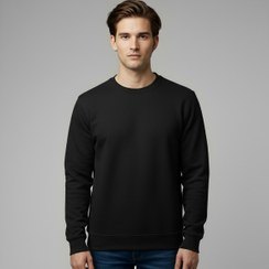 تصویر سویشرت دورس بیسیک مشکی | استایل ساده و راحت | basic-dors