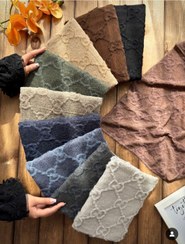 تصویر شال پاییزه طرح سه بعدی گوچی 