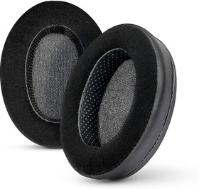 تصویر Brainwavz Hybrid Memory Foam Earpad - Black PU/Velour - Suitable for Large Over The Ear Headphones - AKG, HifiMan, ATH, Philips, Fostex Hybrid Oval 