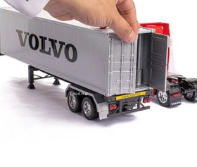 تصویر ماکت فلزی تریلی ولوو کانتینر دار ویلی Volvo FH12