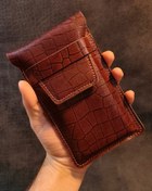 تصویر کیف گوشی کمری طرح کرکدیلG-109 چرم طبیعی 