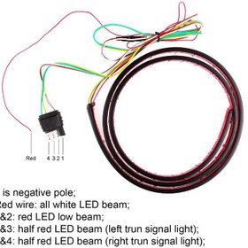 تصویر کیت نورپردازی فلاشر پشت خودرو و ترمز مدل Taillight 