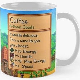 تصویر ماگ نوین نقش طرح Coffee Stardew Valley Mug Stardew Valley Gift Valley Coffee Mug Stardew Valley Game Stardew Valley Cup Stardew Mug Video Game Mug Gamer Mug 