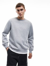 تصویر سویشرت مردانه خاکستری کوتون | 6WAM70070MK اورجینال 