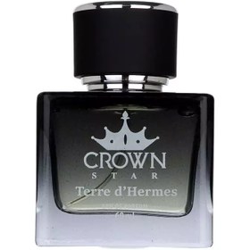 تصویر عطر ادکلن ادو پرفیوم مردانه کراون استار مدل تق هرمس حجم ۶۰ میلی لیتر CROWN STAR Terre d Hermes 