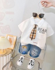 تصویر ست پوشاک پسرانه مناسب ۹ ماه تا ۵ سال 