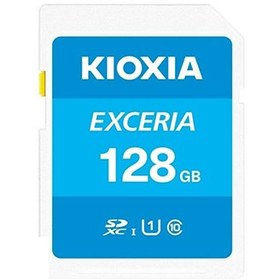 تصویر کارت حافظه SDXC کیوکسیا مدل EXCERIA کلاس 10 استاندارد UHS-I سرعت 100MBps ظرفیت 128 گیگابایت Kioxia Exceria 128GB