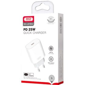 تصویر شارژ دیواری تایپ سی 25 وات ایکس او XO L91 PD25W Wall Charger 