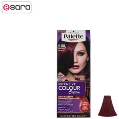 تصویر کیت رنگ موی پلت سری Intensive مدل Intensive Dark Red شماره 88 4 Palette Intensive Medium Brown Hair Color Kit 4 88