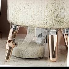 تصویر جا برنجی عروس ظرفیت ۱۰ کیلو برنج خارجی مدل دکمه ای 