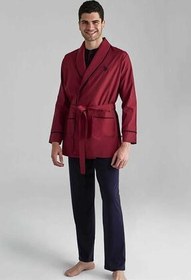 تصویر ست پیژامه قرمز مردانه کت و شلوار آستین کوتاه Polo Assn 12000 با لباس مجلسی 3 تیکه U.S. Polo Assn. 