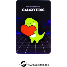 تصویر پیکسل دایناسور عاشق 