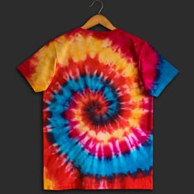 تصویر تیشرت تای دای ( شیبوری ) اسپیرال چند رنگ Multi color spiral tiedye