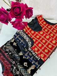 تصویر وست سوزندوزی - مدل پنجم مخمل و کرپ / دورسینه۱۰۰ / ۴۵ـ۵۰ 