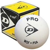 تصویر توپ اسکواش سفید N1 SR PRO BALL 1 دانلوپ Dunlop 