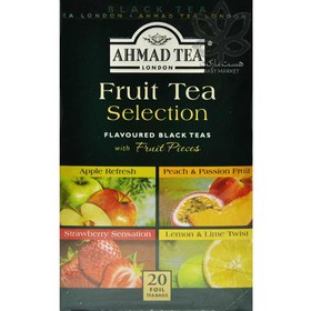 تصویر چای سیاه چهار طعم میوه ای ۲۰ عدد احمد – ahmad tea 
