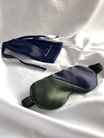 تصویر چشم‌بند ساتن دو رنگ 