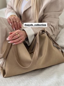 تصویر کیف مجلسی زنانه جیر آبان رنگ شکلاتی 