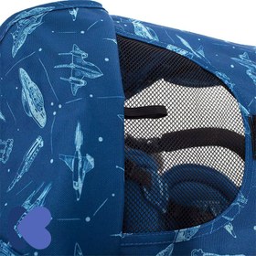 تصویر سه چرخه کودک با سایبان کیکابو طرح موشک Kikka Boo rocket 