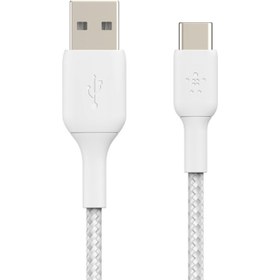 تصویر کابل تبدیل USB به USB-C بلکین مدل CAB002bt1MWH طول 1 متر | سفید | گارانتی 12 ماهه پوزیترون کابل تبدیل