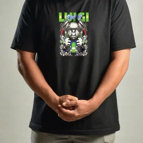 تصویر تیشرت طرح قارچ خور – Motorcycle Mario Tshirt Q58 