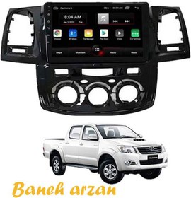 تصویر پخش فابریک خودرو تویوتا هایلوکس toyota hilux Fabric player مدل DYT 9001RT 