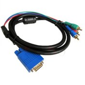 تصویر کابل تبدیل VGA به ۳RCA طول ۱.۵ متر 