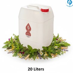 تصویر عرق چهل گیاه خالص گالنی 20 لیتری لباب English Name: Forty Herbs Hydrosol – 20 Liters Scientific Name: Mixed Herbal Blend