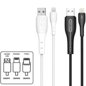 تصویر کابل فست شارژ موکسوم مدل MX-CB79 MOXOM MX-CB79 USB Data Cable 3A Quick Charge 3.0 1 Meter