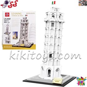 تصویر لگو برج کج پیزا 1545 قطعه سری آرشیتکت LX A447 Architecture Leaning Tower Pisa LX A447