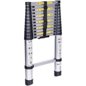 تصویر نردبان تلسکوپی اینتیمکس مدل 3.8M ظرفیت ۱۲ پله ۳.۸ متری 