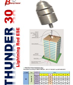 تصویر صاعقه گیر تندر THUNDER 30 