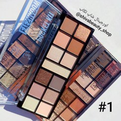 تصویر پالت سایه ۱۶ رنگ لورا بیوتی شماره ۰۱ Laura Beauty 16-color shadow palette No. 01