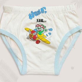 تصویر شورت اسلیپ پسرانه طرح خرسی mopol‎ - طرح1 Mopol bear design slip shorts for boys