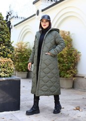 تصویر کاپشن زنانه مدل آسمان سایز ۱ سبز 