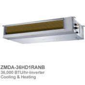 تصویر داکت اسپلیت اینورتر زانتی مدل ZMDA-36HD1RANB ظرفیت 36000 - سه فاز Zaneti ZMDA-36HD1RANB 36000 Inverter Ducted Split - Three Phases