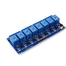 تصویر ماژول رله ۸ کانال ۵ ولت با خروجی ۱۰ آمپر 
