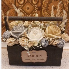 تصویر باکس گل شمع جاودان برای روز معلم (پس کرایه) 