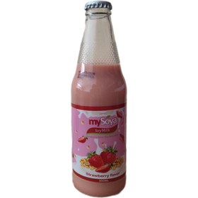 تصویر شیر سویا توت فرنگی مای سویا 300 میل 