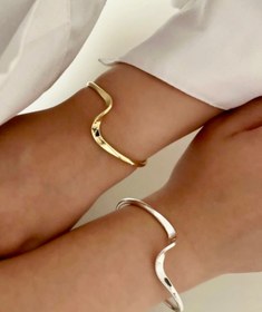 تصویر دستبند موج طلایی 