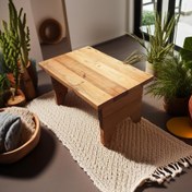 تصویر میز جلو مبلی تمام چوب ترمو مدل coffee table 