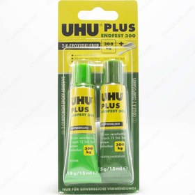 تصویر چسب دوقلو UHU Plus Endfest 300 ا UHU Plus endfest 300 adhesive 30ml UHU Plus endfest 300 adhesive 30ml