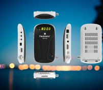 تصویر گیرنده مدیا استار R130 کنترل جدید بزرگ رنگ شیک وایت فیس 