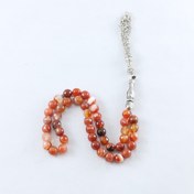 تصویر تسبیح عقیق ماداگاسکار ۳۳ دانه 