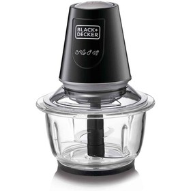 تصویر خردکن برقی بلک اند دکر مدل GC430 Black+Decker Vertical Chopper With Glass Bowl - 400 W