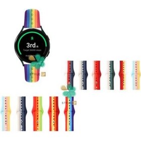 تصویر بند سیلیکونی ساعت سامسونگ Samsung Galaxy Watch 4 مدل رنگین کمان 
