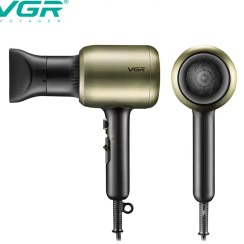 تصویر سشوار حرفه‌ای وی جی آر مدل V-453 با باد سرد و متمرکزکننده 